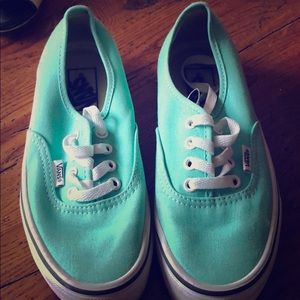 Mint green Vans